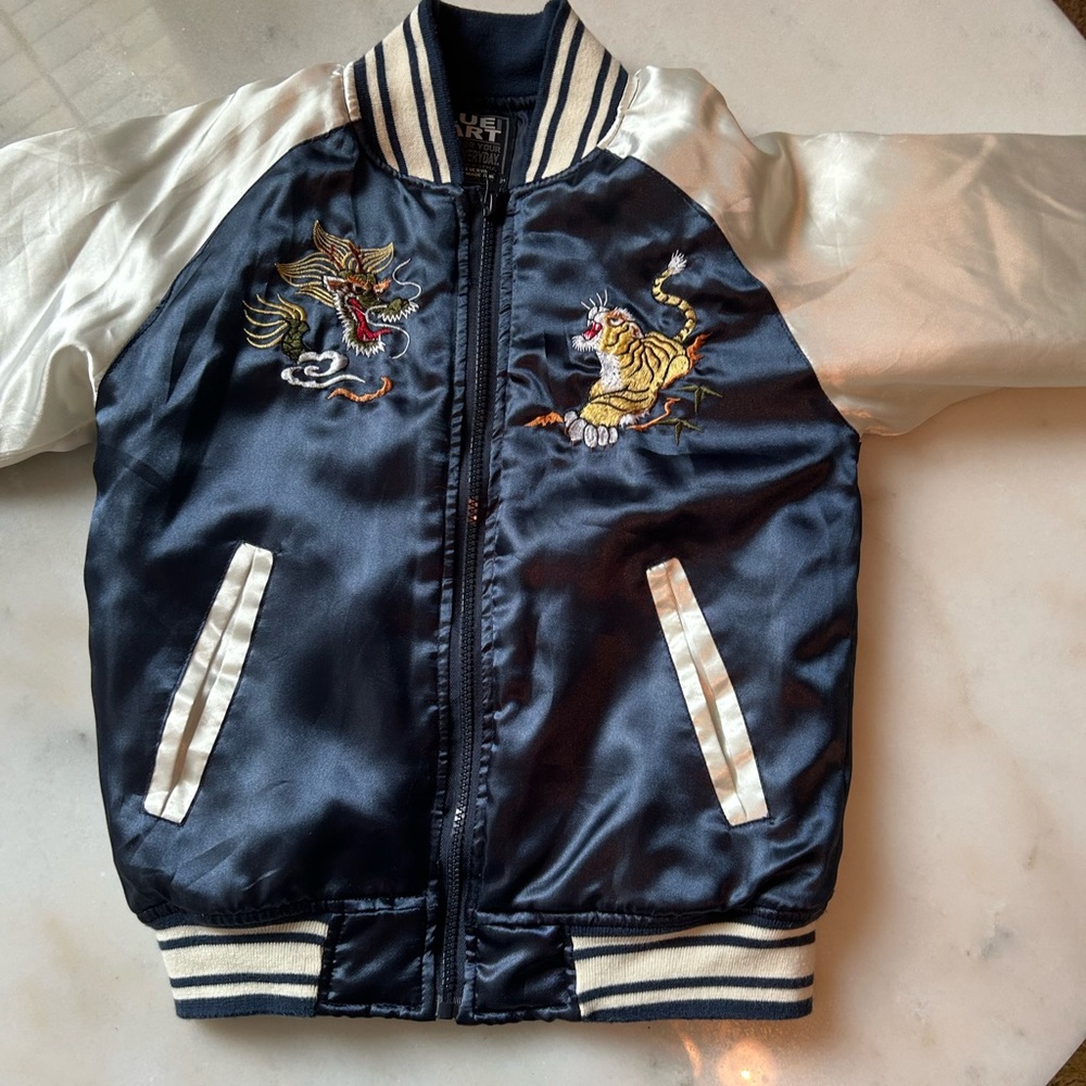 vintage kids. sukajan japanese bomber jacket from japan